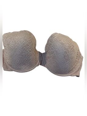 Natori Cream Breathable Bra with Lace Detail Size 36H